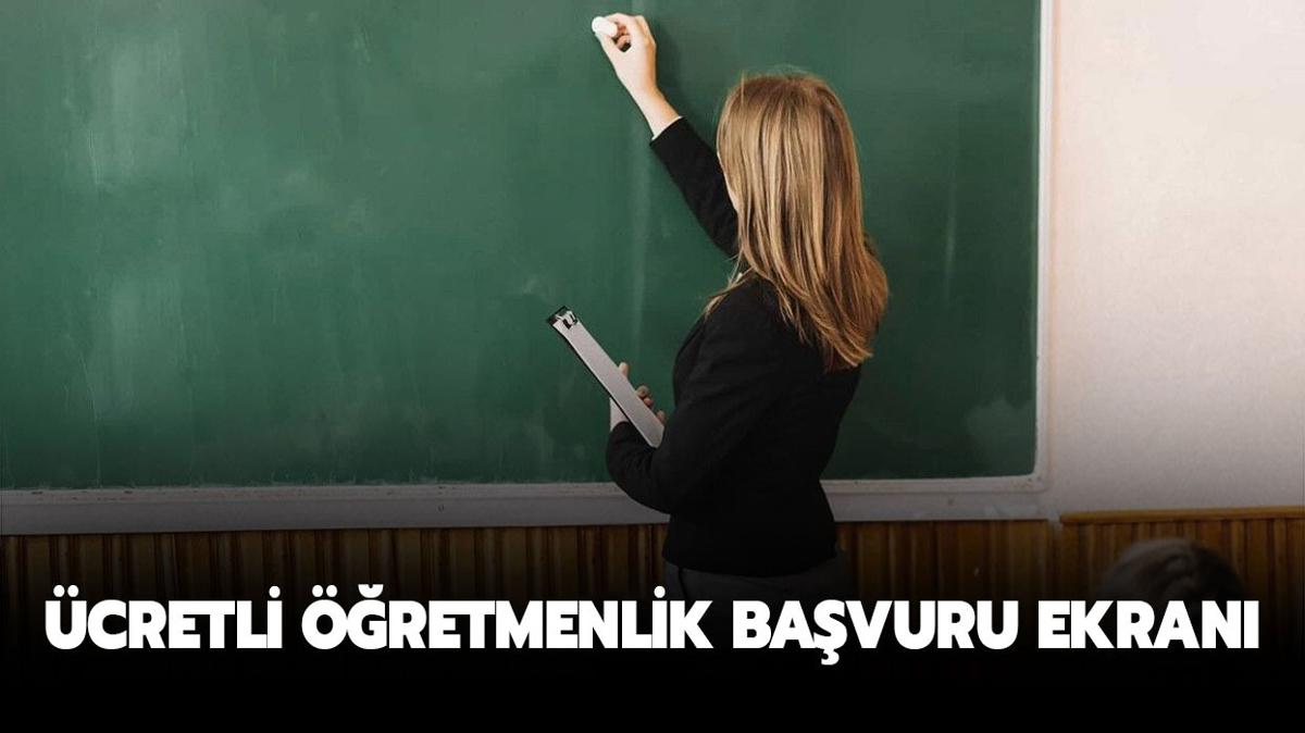 cretli retmenlik bavurusu ne zaman ve nasl yaplr" 2. dnem cretli retmenlik bavuru 2024