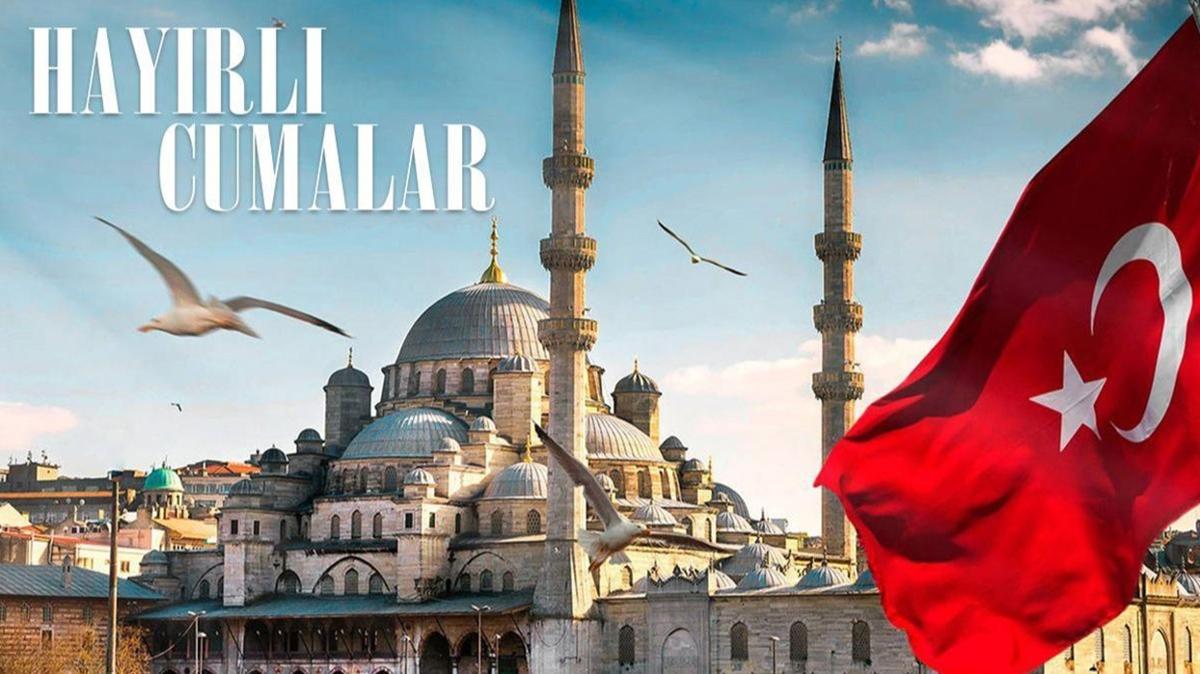 En gzel resimli cuma mesajlar: Hadisli, Dual, bayrakl cuma mesajlar 2024