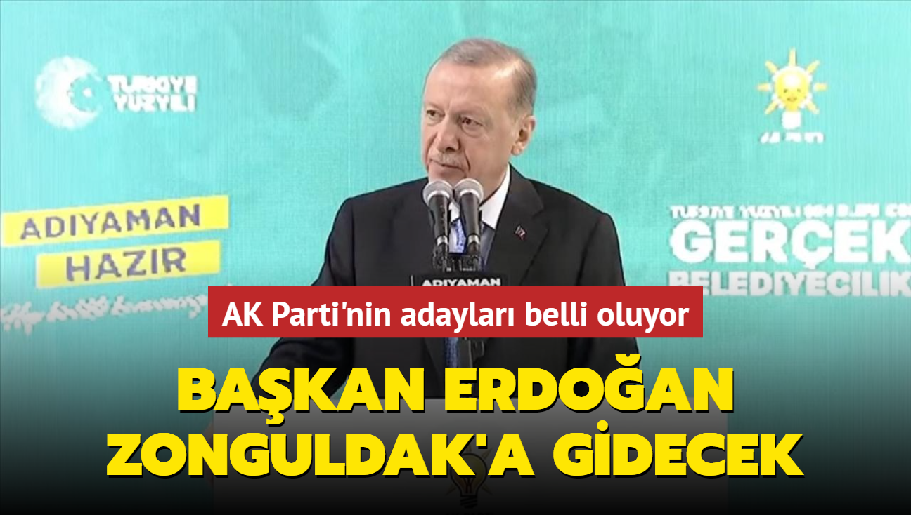 Başkan Erdoğan Zonguldak'a gidecek... AK Parti'nin adayları belli oluyor