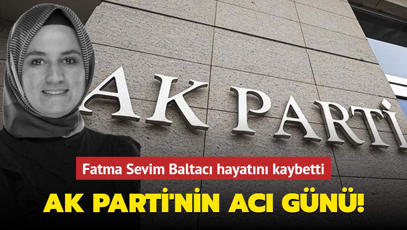 AK Parti'nin acı günü! İstanbul İl Kadın Kolları Başkan Yardımcısı Fatma Sevim Baltacı hayatını kaybetti