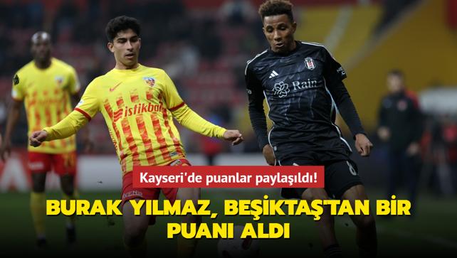 MAÇ SONUCU: Kayserispor 0-0 Beşiktaş