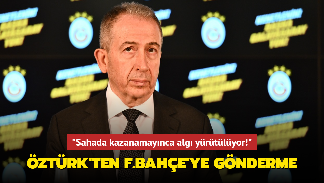 Metin Öztürk'ten Fenerbahçe'ye gönderme! "Sahada kazanamayınca algı yürütülüyor"