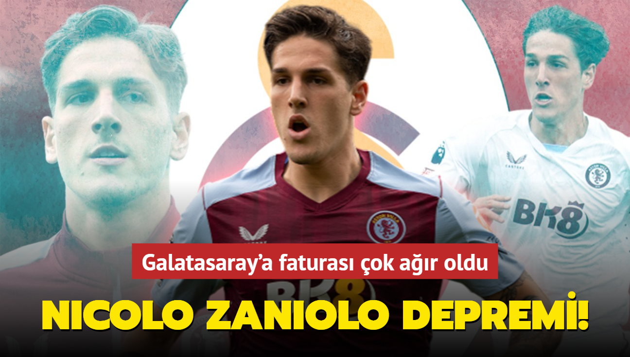 Nicolo Zaniolo depremi! Galatasaray'a faturas ok ar oldu...