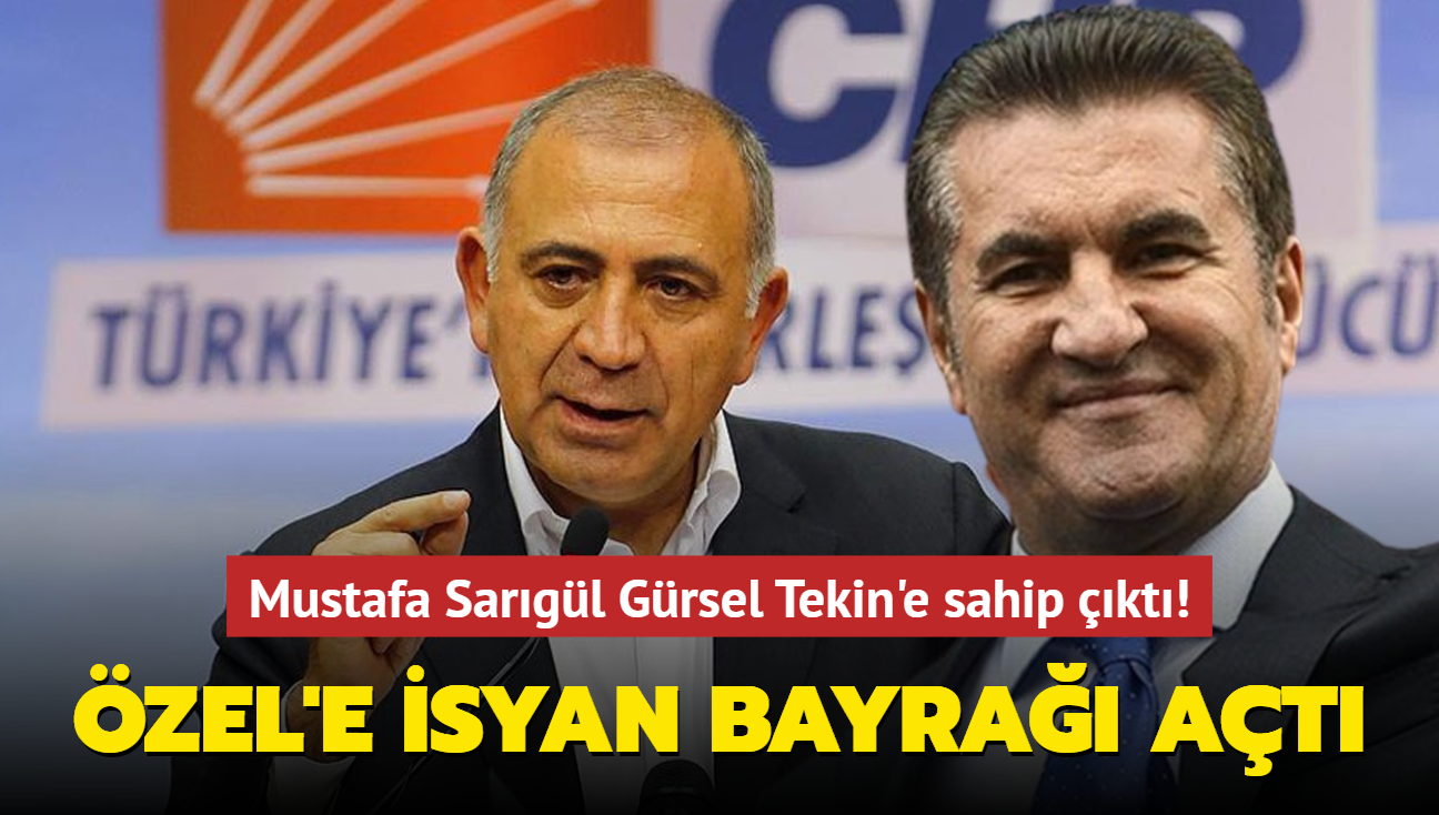 CHP Erzincan Milletvekili Mustafa Sargl Grsel Tekin'e sahip kt! zgr zel'e isyan bayra at
