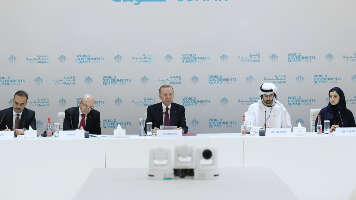 Başkan Erdoğan, Dubai'de yatırım şirketlerinin temsilcileriyle görüştü