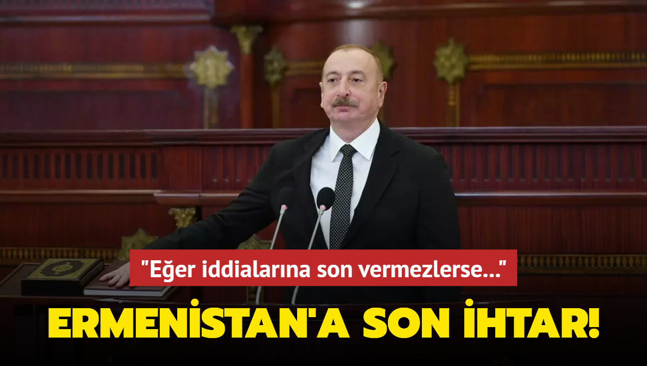 Azerbaycan Cumhurbakan Aliyev yemin treninde konutu... "Ermenistan kendi yasalarn dzene koymazsa bar anlamas olmayacaktr"