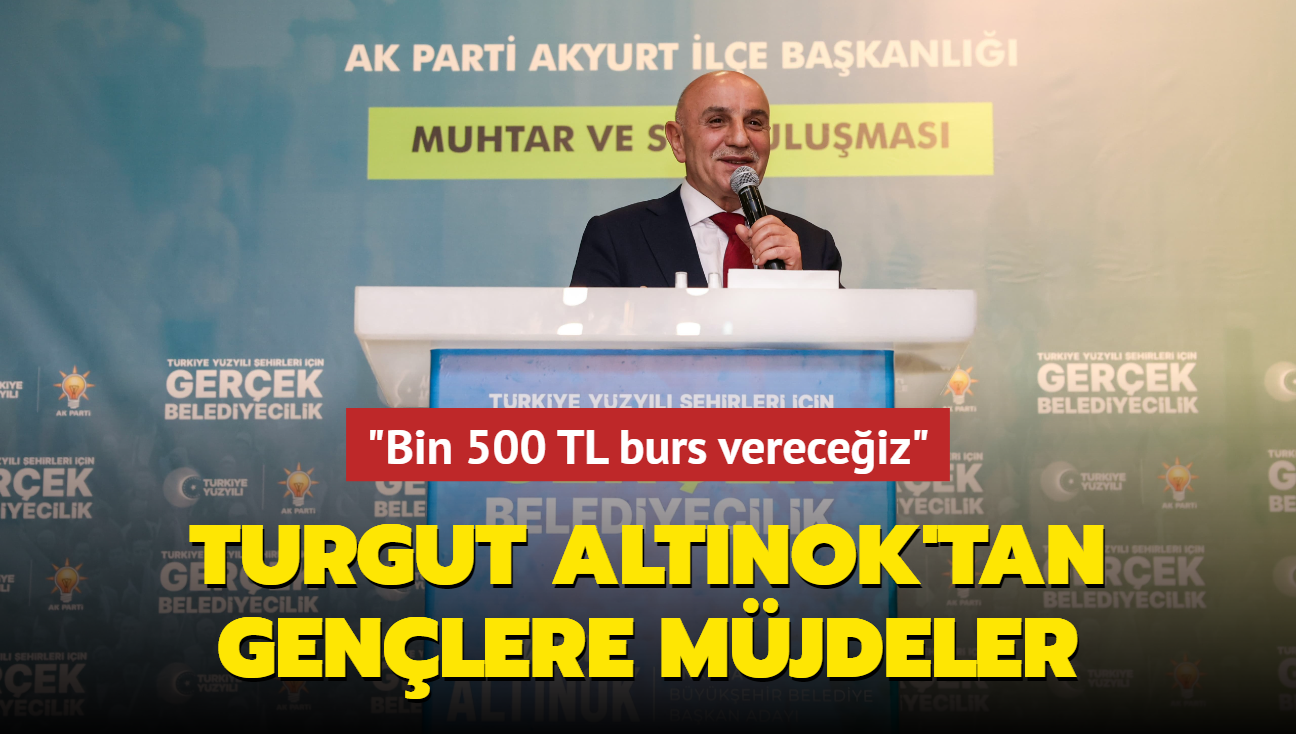 Cumhur ttifak ABB Bakan Aday Altnok'tan genlere mjdeler... Teknoloji merkezleri, spor tesisleri, bin 500 TL burs