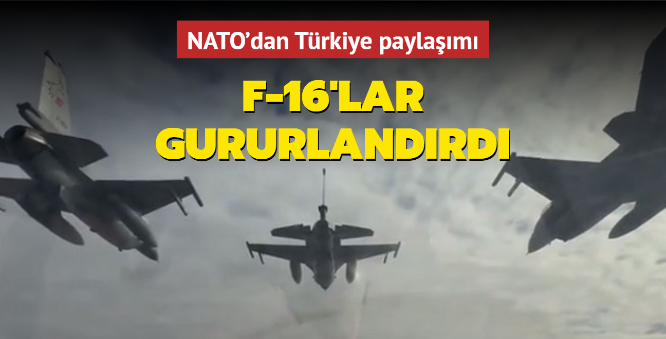 NATO'dan Trk F-16'lar paylam