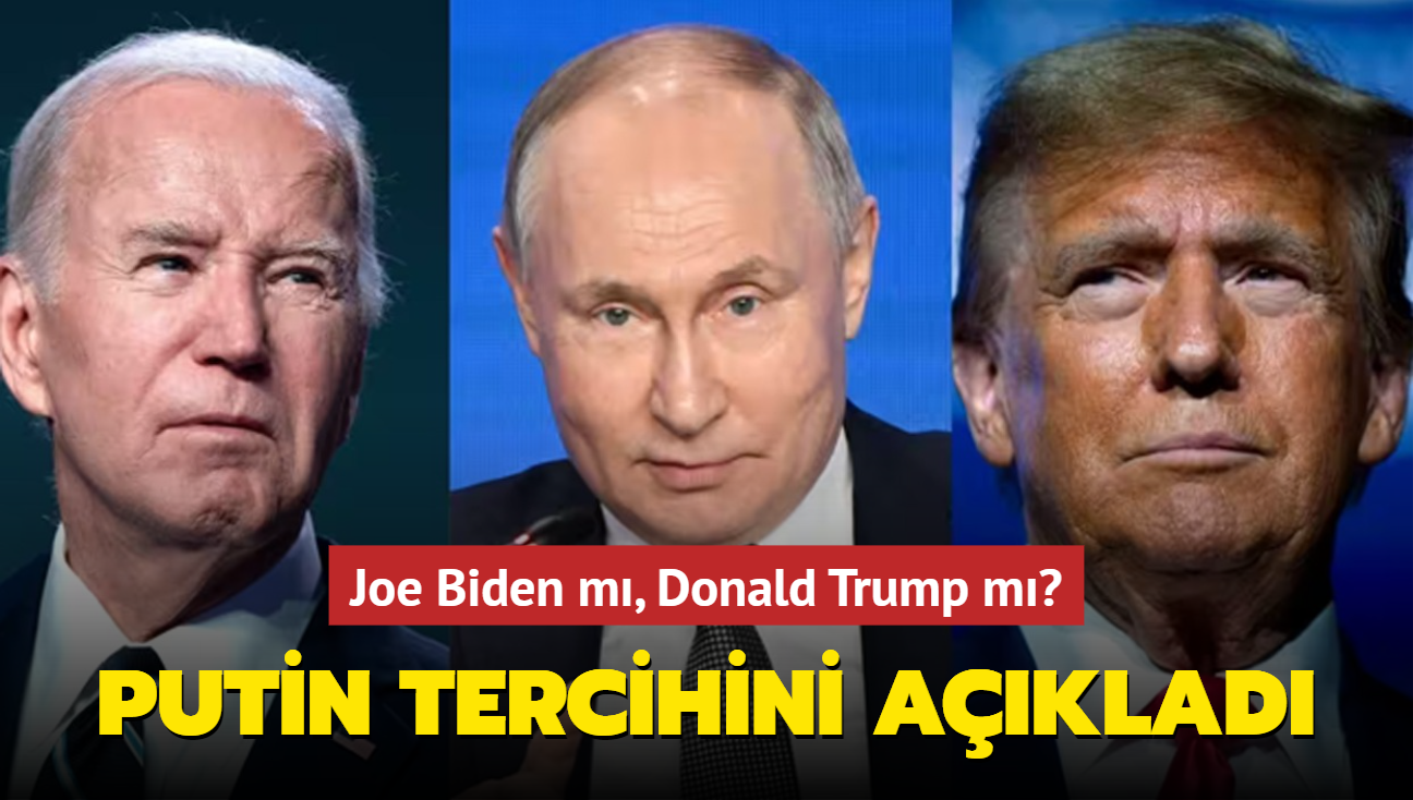 Joe Biden m, Donald Trump m" Vladimir Putin tercihini aklad