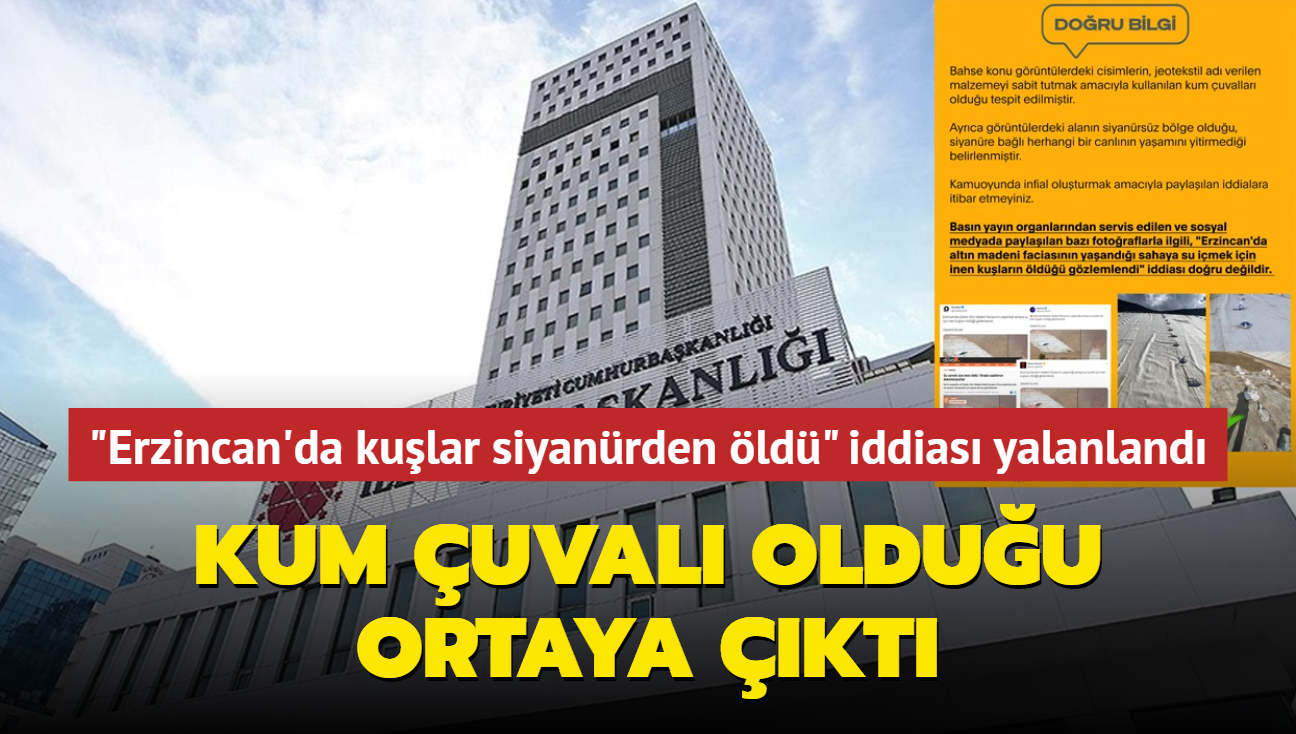 "Erzincan'da kular siyanrden ld" iddias yalanland... Kum uvallar olduu ortaya kt