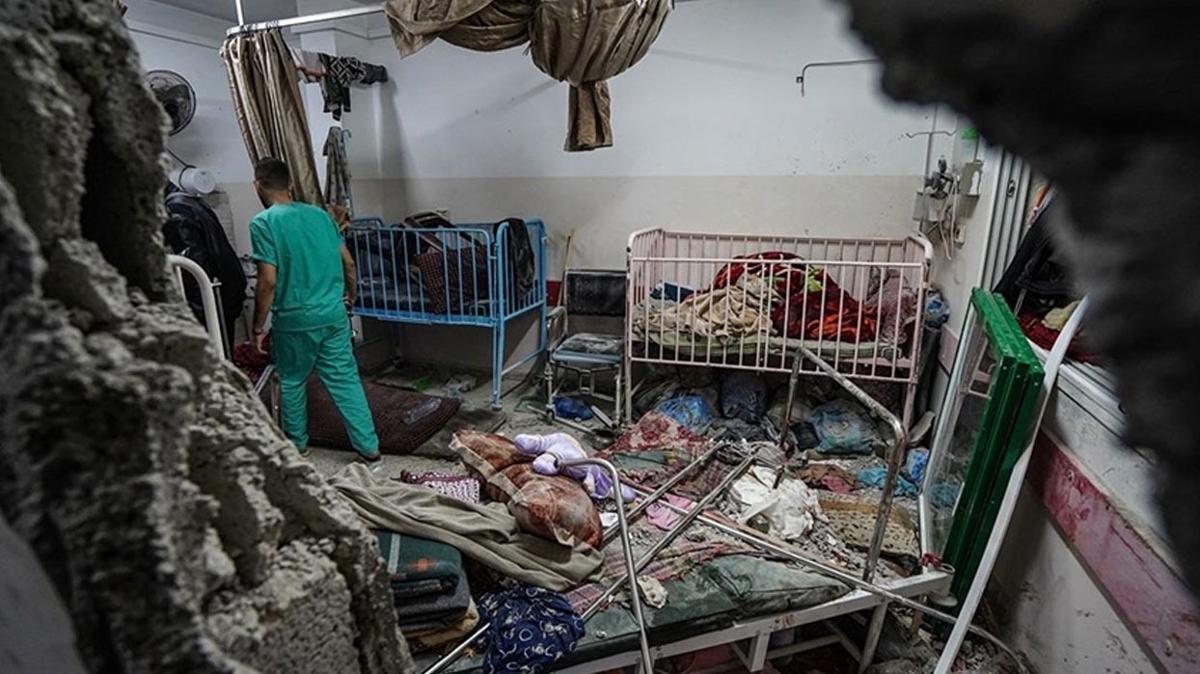 galci srail'in kuatt Nasser Hastanesi'nde 5 Filistinli ehit oldu
