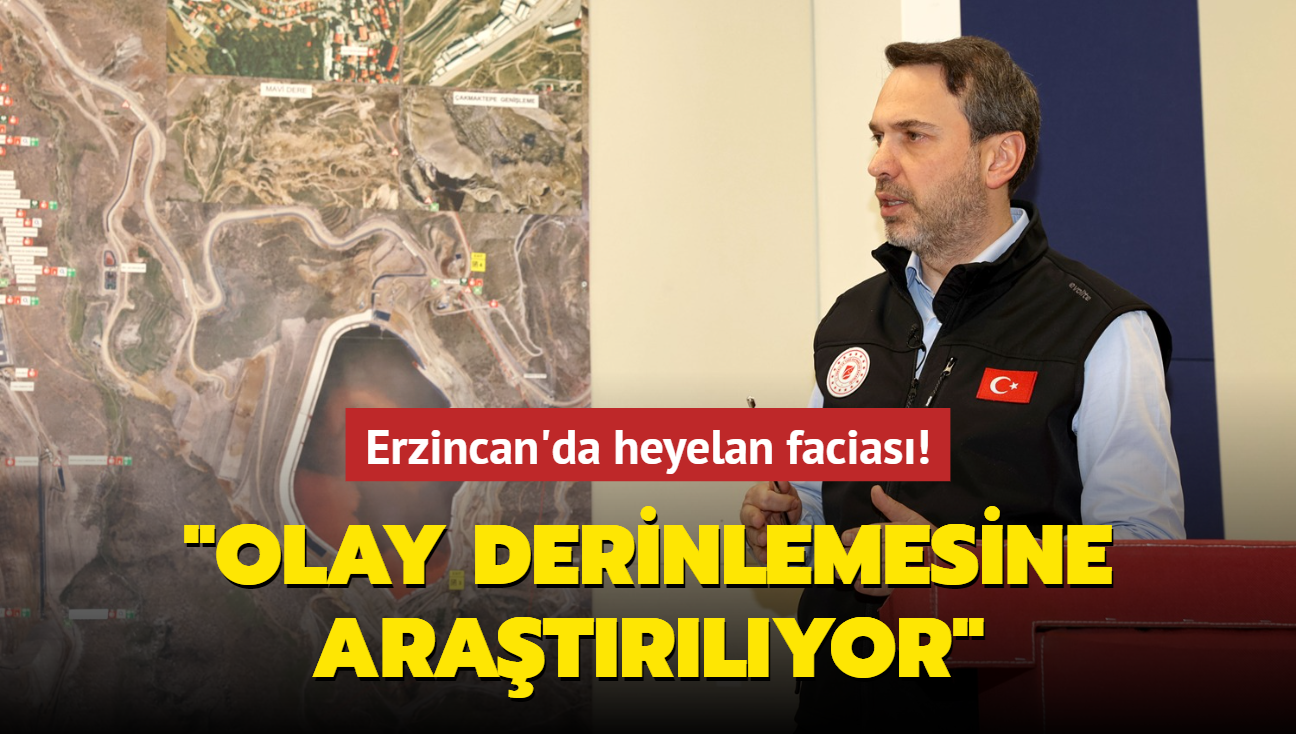 Erzincan'da heyelan facias... Bakan Bayraktar: Olayn sebebi derinlemesine aratrlyor