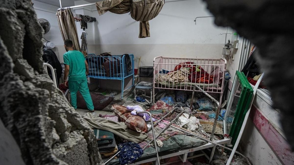 DS'nn Nasr Hastanesinden hastalar tahliye abalar sryor