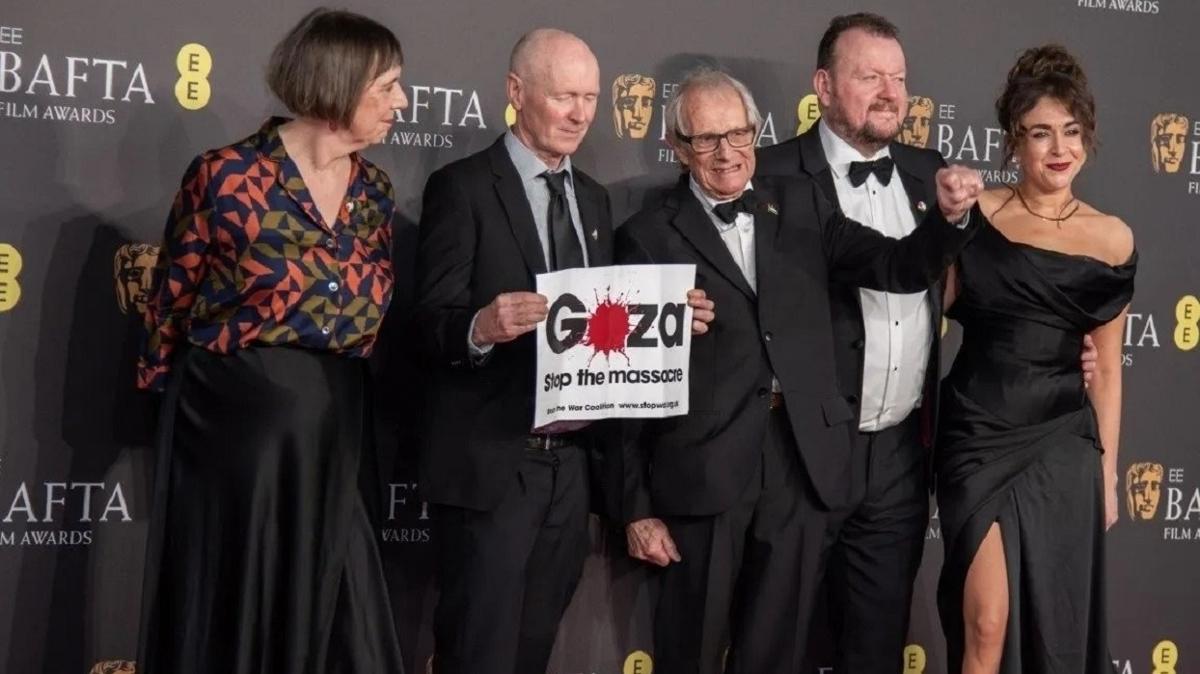 Ken Loach'tan BAFTA'da 'Gazze: Katliam Durdurun' mesaj!