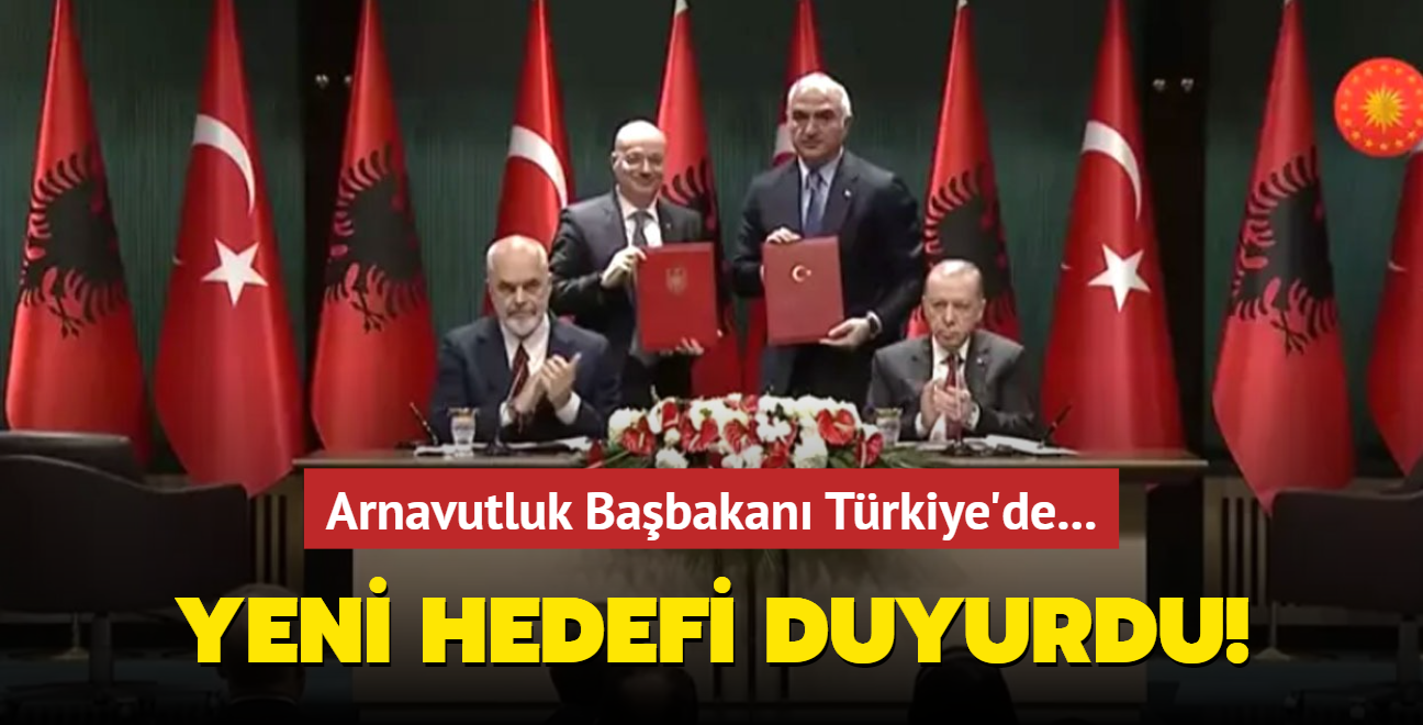 Bakan Erdoan canl yaynda Arnavutluk ile ilgili yeni hedefi duyurdu! "Trkiye vazgeilmez aktr"