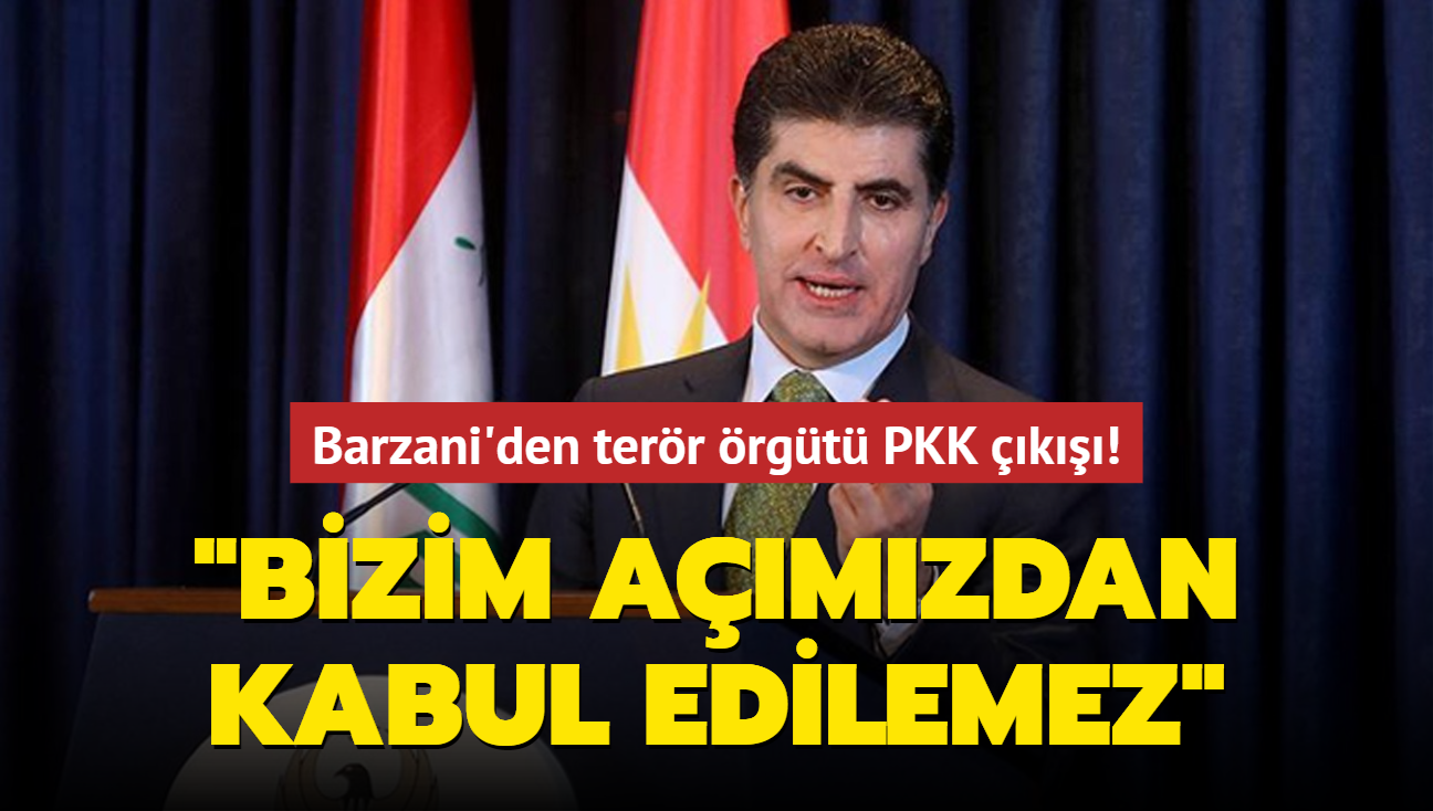 Barzani'den terr rgt PKK k: Bizim amzdan kabul edilemez