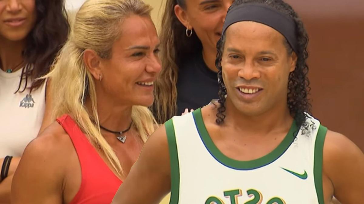 Survivor All Star'a konuk olan Ronaldinho'dan Nagihan'a uyar: Biraz daha sakin olabilirsin