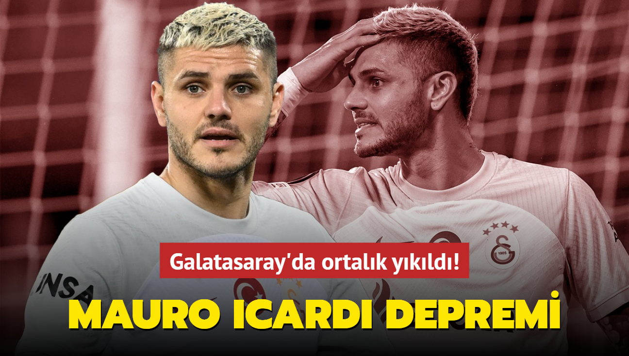 Galatasaray'da Mauro Icardi depremi! Ortalk ykld...