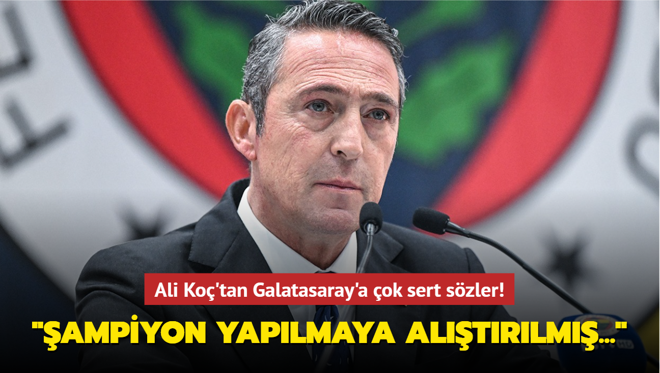 Ali Ko'tan Galatasaray'a ok sert szler! "ampiyon yaplmaya altrlm..."