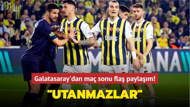 Galatasaray'dan ma sonu fla paylam! "Utanmazlar"