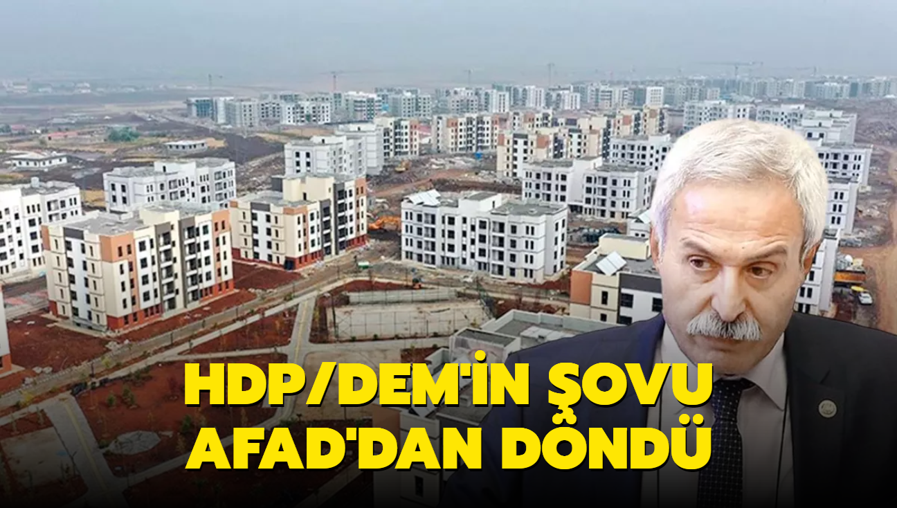 HDP/DEM'in ovu AFAD'dan dnd