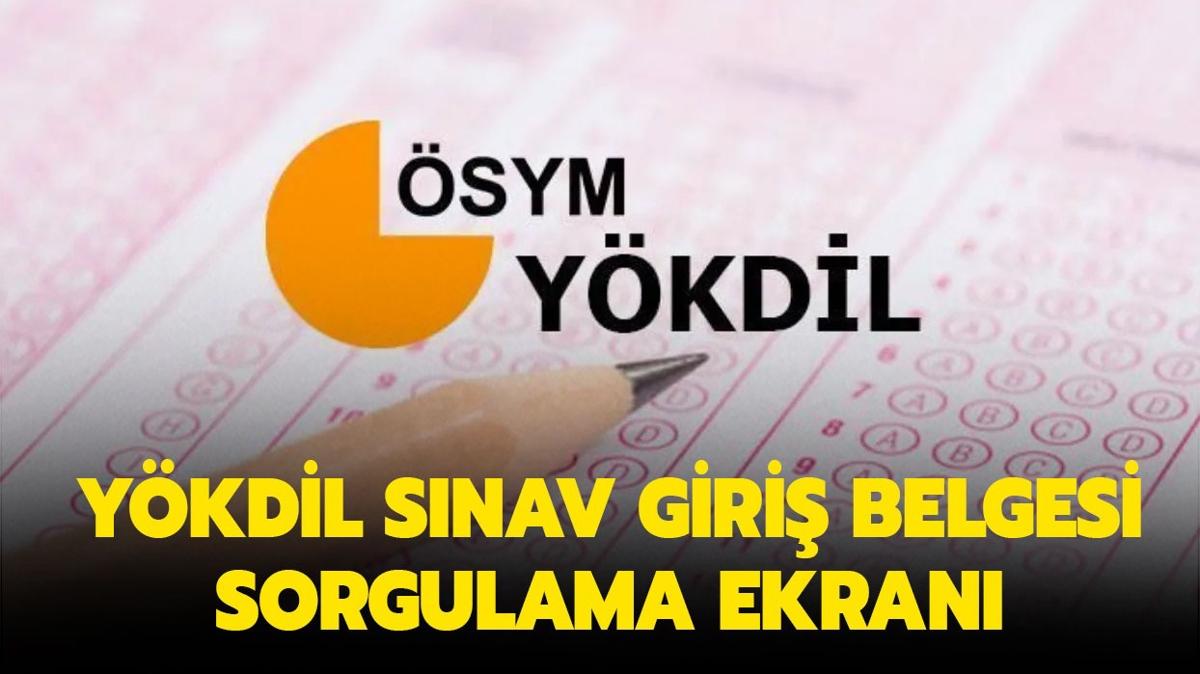YKDL snav giri belgesi indir | YKDL snav giri belgesi sorgulama ekran