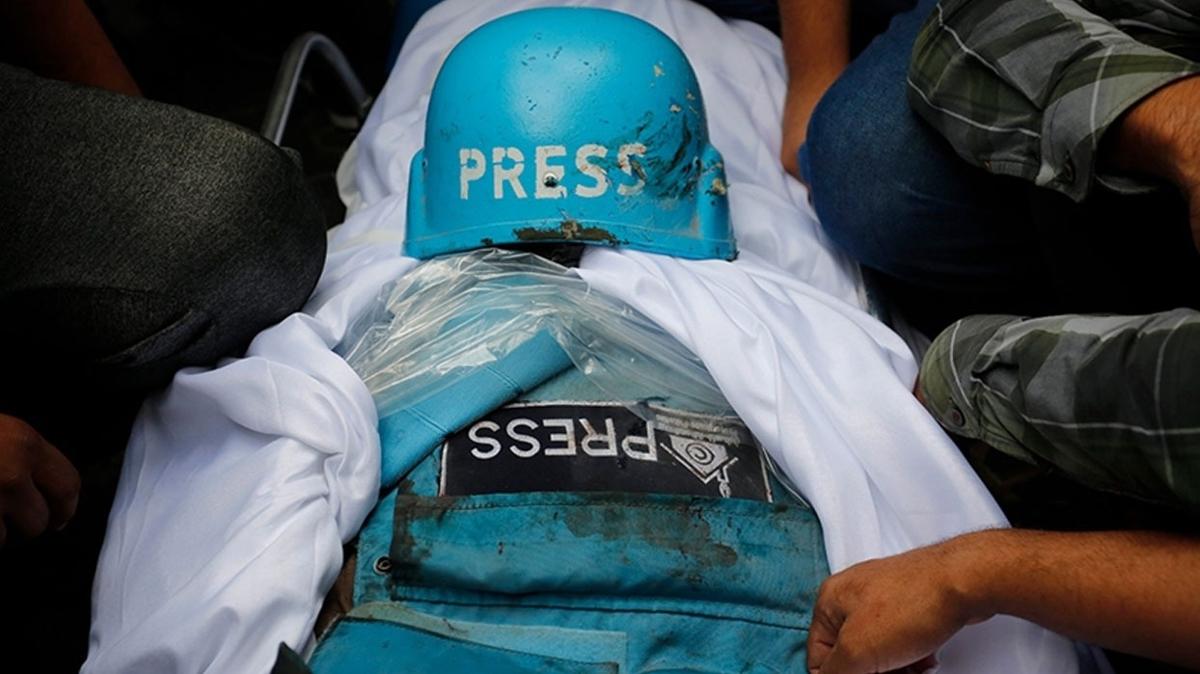 Fasl gazetecilerden srail'e tepki... Filistinli gazetecilere koruma salanmal