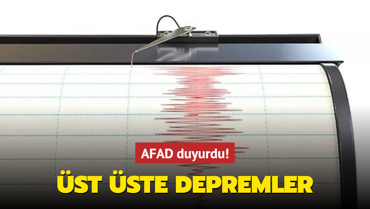 AFAD duyurdu! anakkale ve Malatya'da st ste depremler