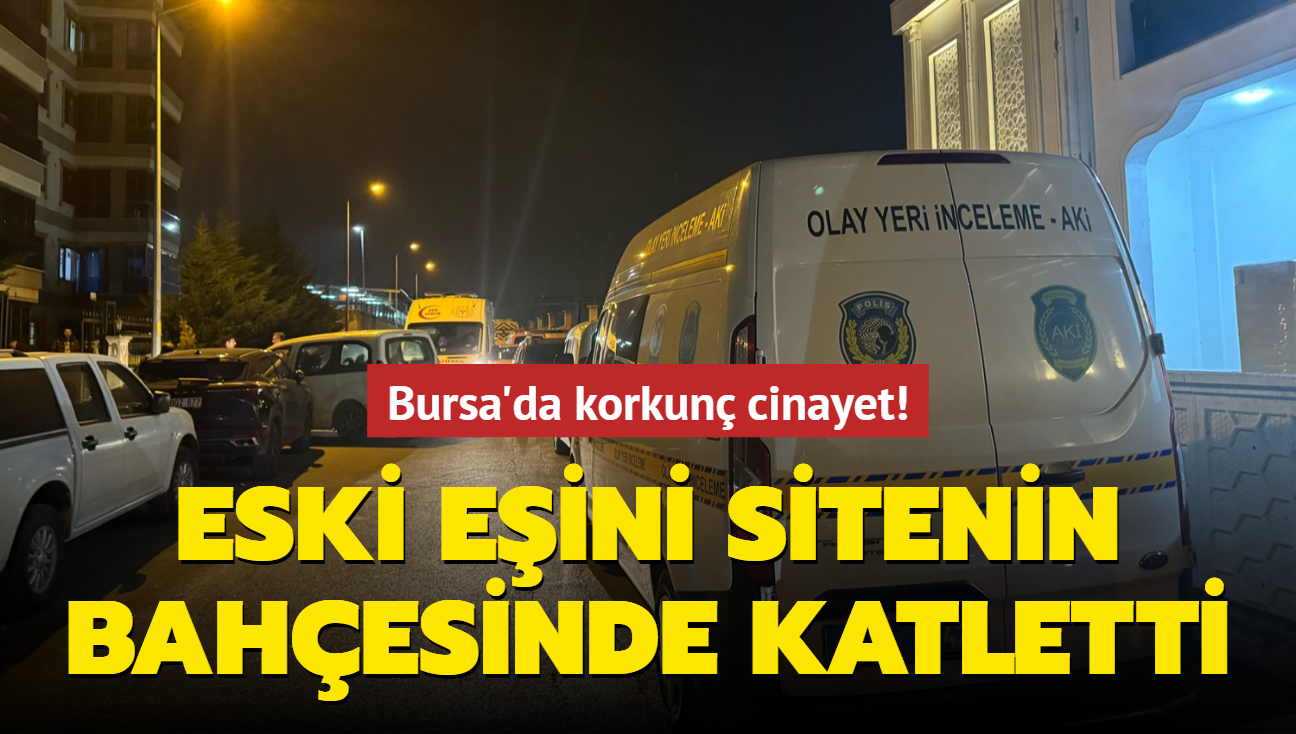 Bursa'da korkun cinayet! Eski eini sitenin bahesinde katletti