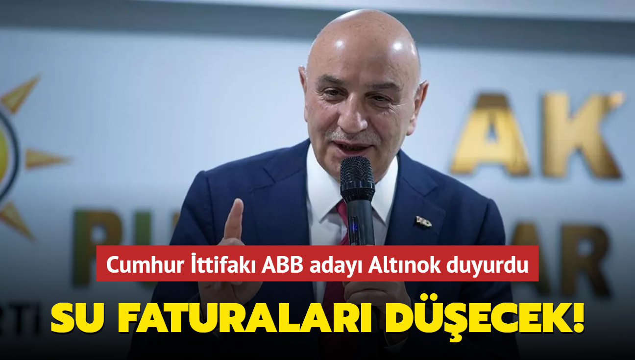 Turgut Altnok'tan Ankarallara mjde! 'Suya yzde 50 indirim yapacaz'