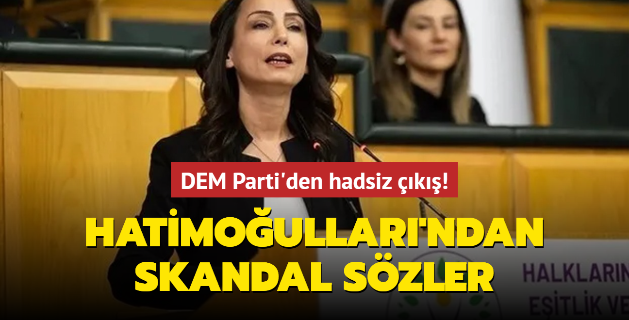 DEM Parti'den hadsiz k! Tlay Hatimoullar'ndan skandal szler