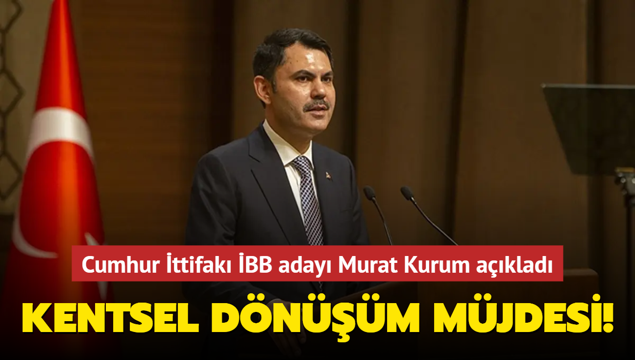 Murat Kurum'dan kentsel dnm mjdesi! 'Sizlerle birlikte gerekletireceiz'