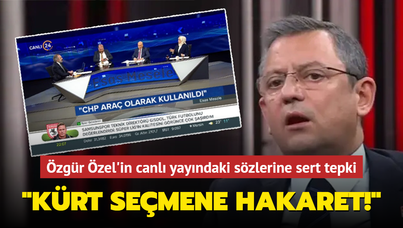 Tuba Arslan'dan Özgür Özel'in canlı yayındaki sözlerine sert tepki: Kürt seçmene hakaret!