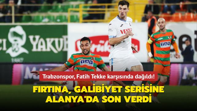 MA SONUCU: Alanyaspor 3-1 Trabzonspor