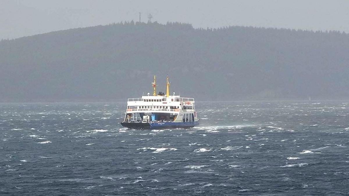 Gney Marmara-Adalar hattna sis engeli