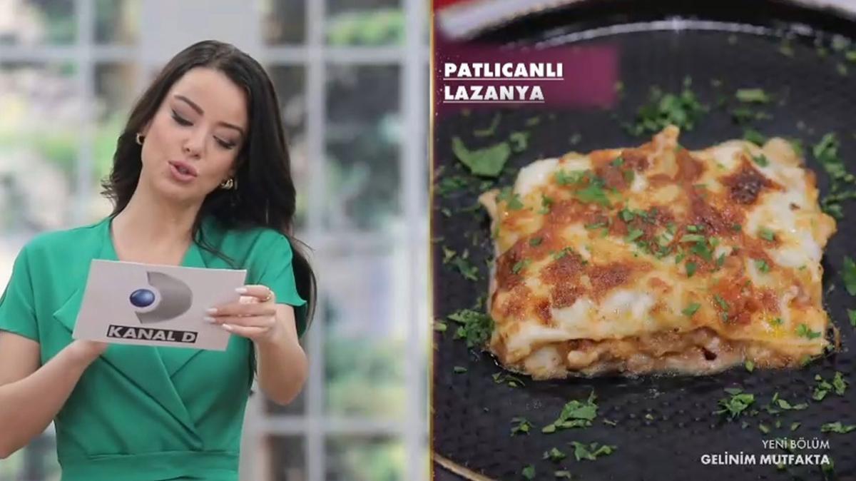 Gelinim Mutfakta Patlcanl Lazanya nasl yaplr" Patlcanl Lazanya malzemeleri ve tarifi