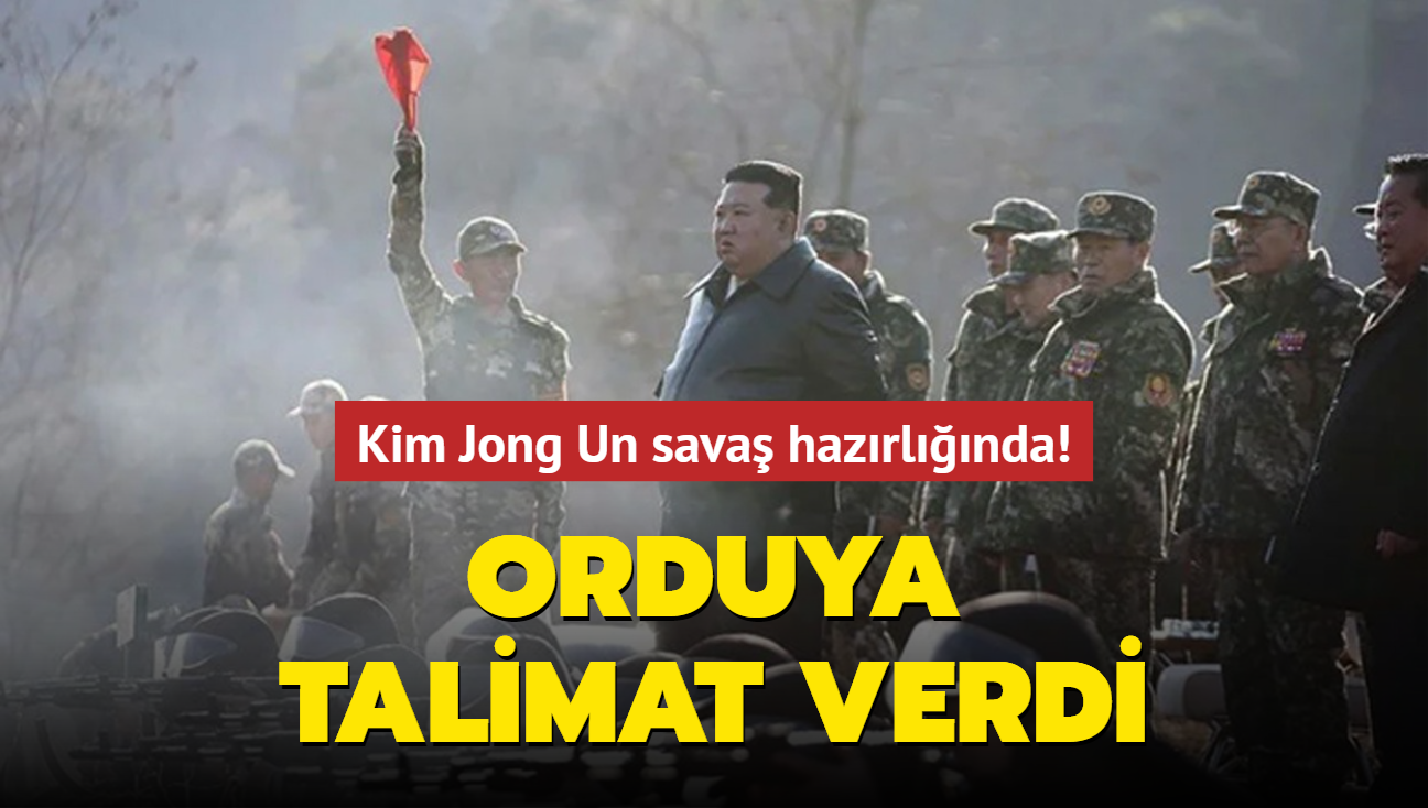 Kim Jong Un sava hazrlnda! Orduya talimat verdi