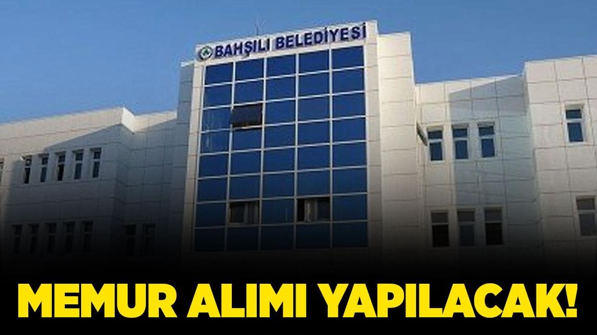 Bahl Belediye Bakanl 2 memur alm yapacak!