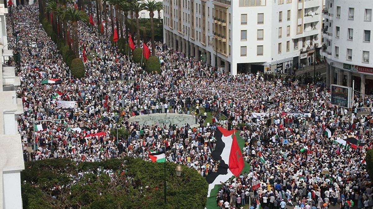 Fas halknda Filistin'e destek