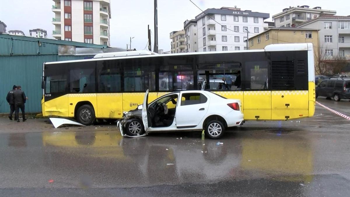 Sultanbeyli'de ETT otobs ile otomobil arpt: 6 yaral