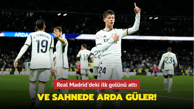 Ve sahnede Arda Gler! Real Madrid'deki ilk goln att