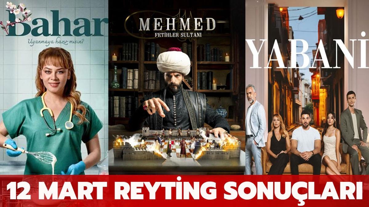 12 Mart reyting sonular | Yabani, Mehmed: Fetihler Sultan, Survivor, Bahar reyting listesi belli oldu mu"