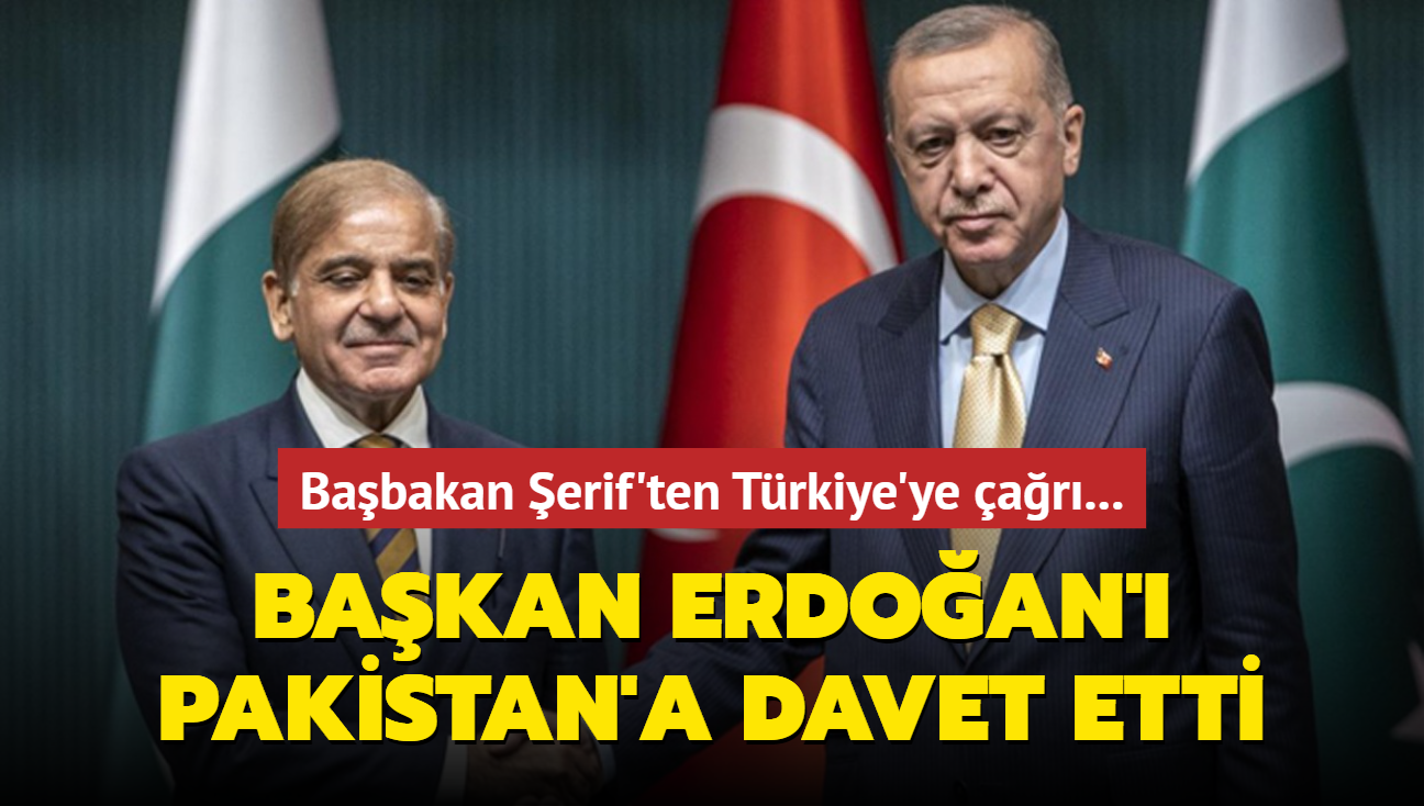 Babakan erif'ten Trkiye'ye ar... Bakan Erdoan' Pakistan'a davet etti