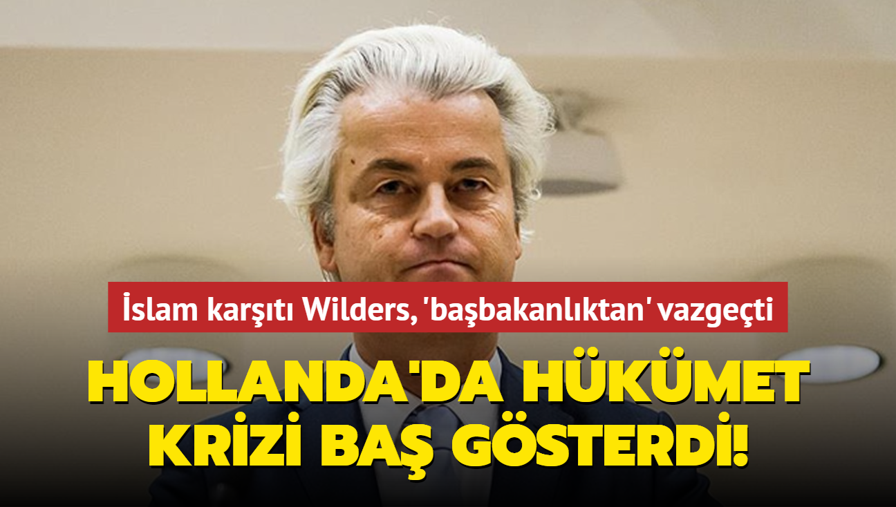 slam kart Wilders, 'babakanlktan' vazgeti