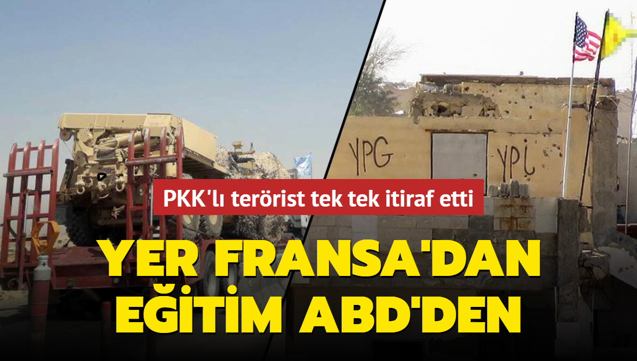 PKK'l terrist tek tek itiraf etti! Yer Fransa'dan eitim ABD'den