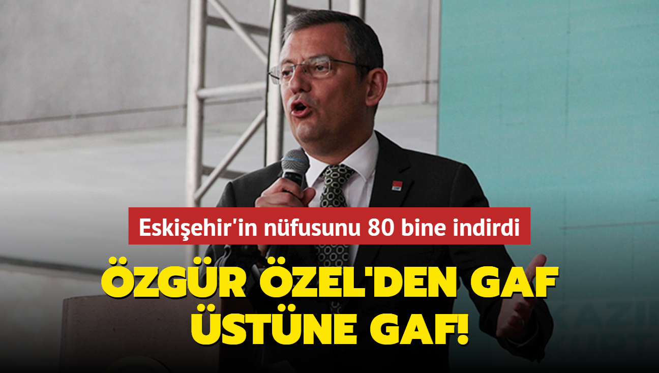 zgr zel'den gaf stne gaf! Eskiehir'in nfusunu 80 bine indirdi