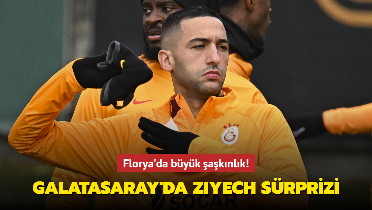 Florya'da byk aknlk! Galatasaray'da Hakim Ziyech srprizi