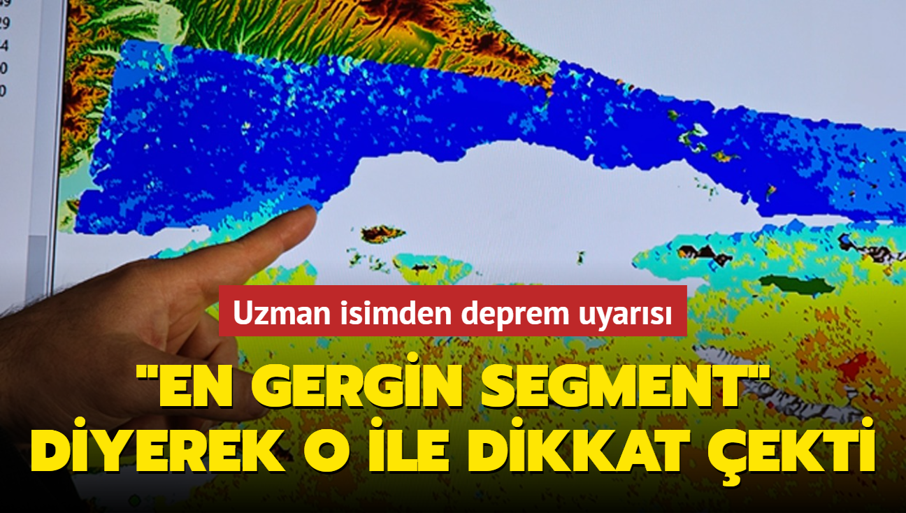"Marmara'daki en gergin segment" diyerek o ile dikkat ekti... Uzman isimden deprem uyars