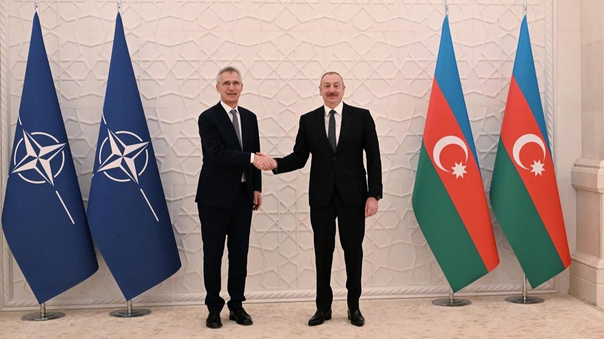 Aliyev, NATO Genel Sekreteri Stoltenberg'i arlad