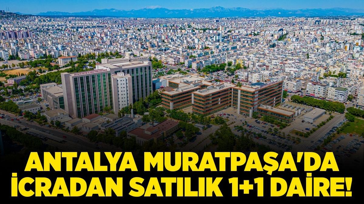 Antalya Muratpaa'da icradan satlk 1+1 daire!